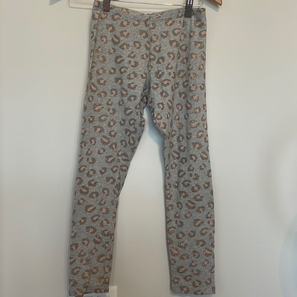 Faded Glory Sparkle Animal Print Leggings S XL (14-16)